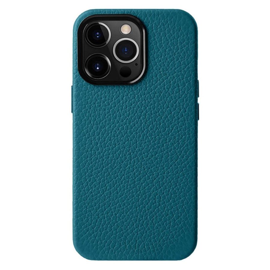 MELKCO For iPhone 13 Pro Max Case Premium Genuine Leather Phone Cover
