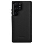 MELKCO For Samsung Galaxy S23 Ultra Case Premium Genuine Leather Coated Slim Phone Cover