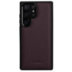 MELKCO For Samsung Galaxy S23 Ultra Case Premium Genuine Leather Coated Slim Phone Cover