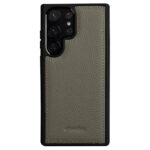MELKCO For Samsung Galaxy S23 Ultra Case Premium Genuine Leather Coated Slim Phone Cover
