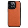 MELKCO For iPhone 14 Pro Max Case Genuine Leather Coated Phone Cover