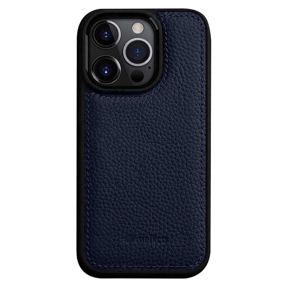 MELKCO For iPhone 14 Pro Max Case Genuine Leather Coated Phone Cover - Image 10
