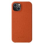 MELKCO For iPhone 15 Case Genuine Leather Phone Cover