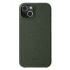 MELKCO For iPhone 15 Plus Case Genuine Leather Phone Cover