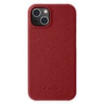 MELKCO For iPhone 15 Plus Case Genuine Leather Phone Cover