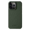 MELKCO For iPhone 15 Pro Case Genuine Leather Phone Cover