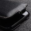 MELKCO For iPhone 13 Flip Case Genuine Leather Vertical Phone Cover