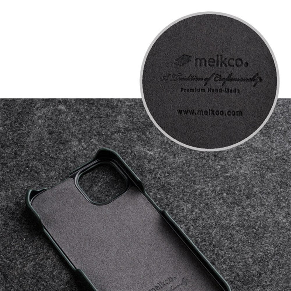 MELKCO For iPhone 12 Pro Max Flip Case Genuine Leather Vertical Phone Cover - Image 3