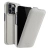 MELKCO For iPhone 13 Pro Flip Case Genuine Leather Vertical Phone Cover