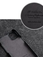MELKCO For iPhone 12 | iPhone 12 Pro Flip Case Genuine Cow Leather Vertical Phone Cover by The Case Factory