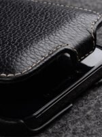 MELKCO For iPhone 12 | iPhone 12 Pro Flip Case Genuine Cow Leather Vertical Phone Cover by The Case Factory