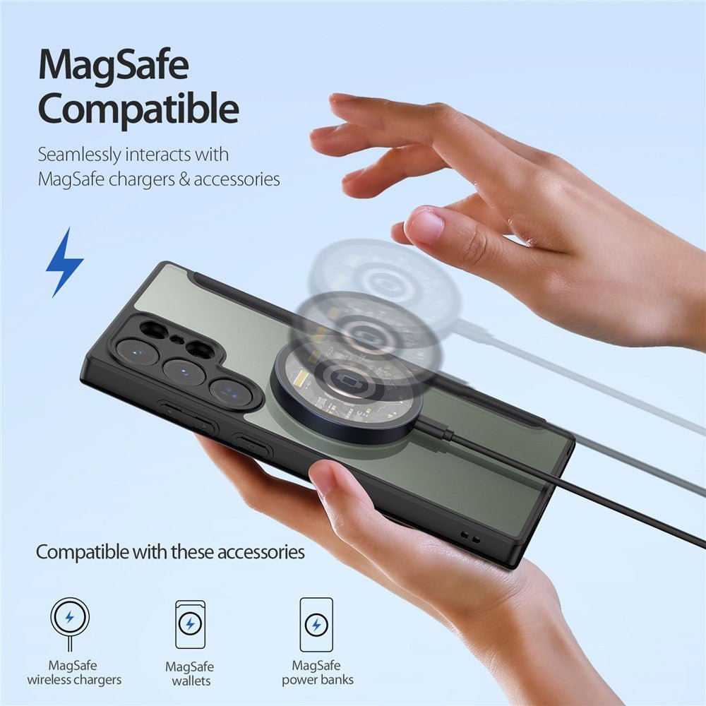 DUX DUCIS Skin X Pro Series For Samsung Galaxy S23 Ultra Leather Case Flip Cover | Compatible with MagSafe - Image 3