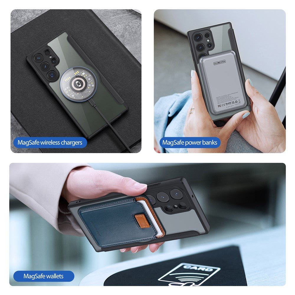 DUX DUCIS Skin X Pro Series For Samsung Galaxy S23 Ultra Leather Case Flip Cover | Compatible with MagSafe - Image 5