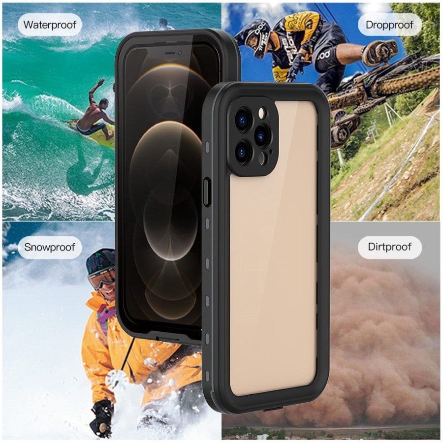 REDPEPPER Dot+ Series For iPhone 12 Pro Max Case IP68 Waterproof Clear Phone Cover