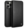 660160083A-1 QIALINO For iPhone 15 Pro Max Case Folio Flip Genuine Leather Phone Stand Cover