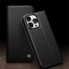 660160083A-8 QIALINO For iPhone 15 Pro Max Case Folio Flip Genuine Leather Phone Stand Cover