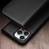 660160084A-6 QIALINO For iPhone 15 Pro Case Drop-Proof Genuine Leather Phone Stand Cover