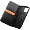 660160086A-2 QIALINO For iPhone 15 Case Anti-Scratch Wallet Genuine Leather Phone Cover