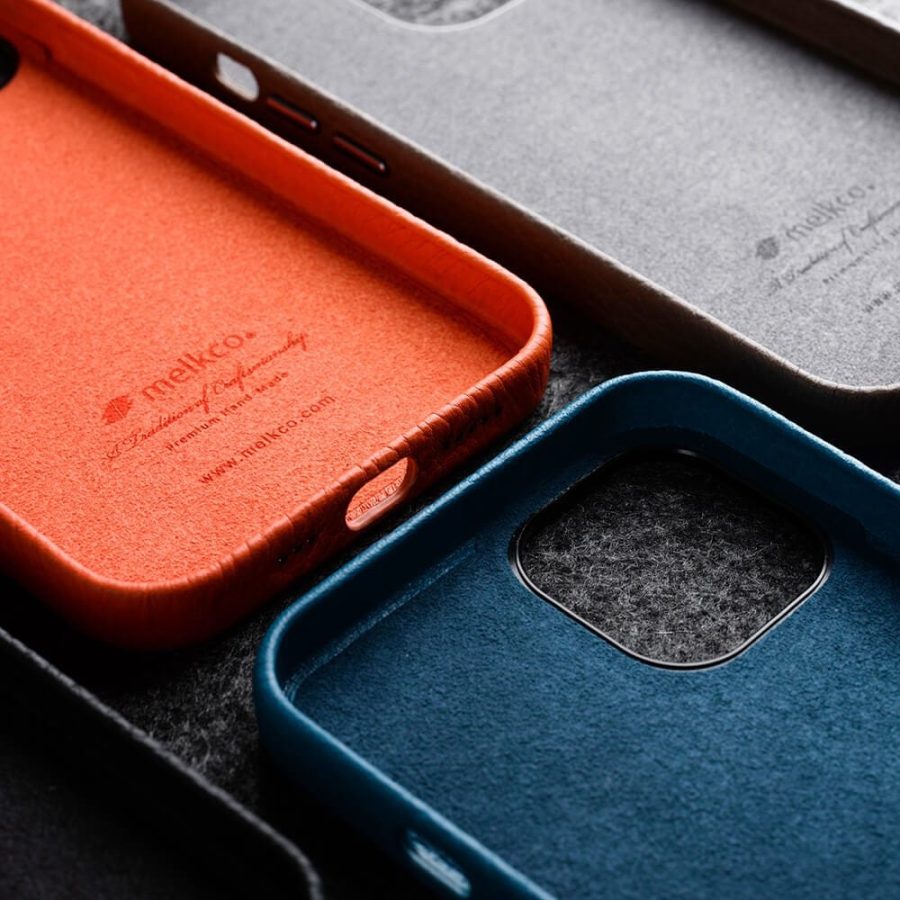 MELKCO For iPhone 15 Case Premium Genuine Leather Phone Cover | Compatible with MagSafe