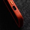 MELKCO For iPhone 15 Pro Case Premium Genuine Leather Phone Cover | Compatible with MagSafe