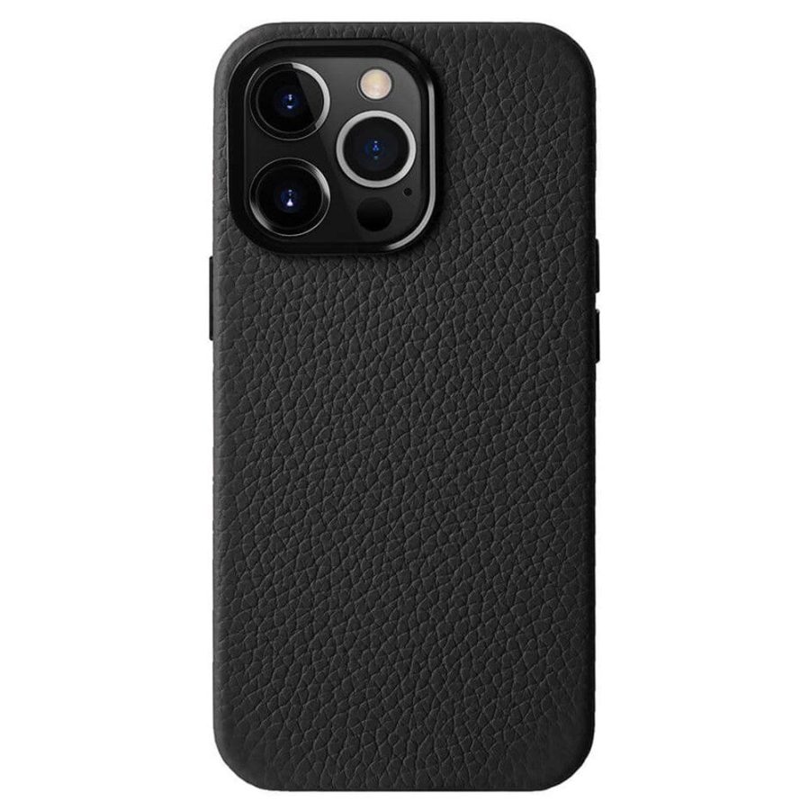 MELKCO For iPhone 15 Pro Case Premium Genuine Leather Phone Cover | Compatible with MagSafe