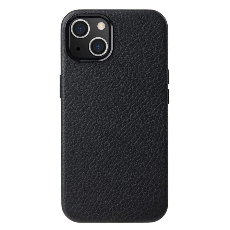 MELKCO For iPhone 15 Plus Case Premium Genuine Leather Phone Cover | Compatible with MagSafe