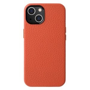 MELKCO For iPhone 14 Case Premium Genuine Leather Phone Cover | Compatible with MagSafe