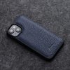 MELKCO For iPhone 14 Plus Case Genuine  Leather Coated Phone Cover