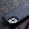 MELKCO For iPhone 14 Plus Case Genuine  Leather Coated Phone Cover