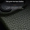 MELKCO For iPhone 15 Plus Case Full-Wrap Genuine Leather Premium Phone Cover | Compatible with MagSafe