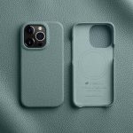 MELKCO For iPhone 14 Pro Case Full-Wrap Genuine Leather Premium Phone Cover | Compatible with MagSafe