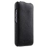 MELKCO For iPhone 15 Pro Flip Case Genuine Leather Vertical Phone Cover