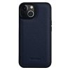 MELKCO For iPhone 15 Plus Case Genuine Leather Coated Phone Cover