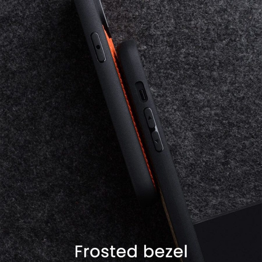 MELKCO For iPhone 15 Case Genuine Leather Coated Phone Cover
