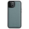 MELKCO For iPhone 15 Case Genuine Leather Coated Phone Cover