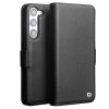 660162783A-1 QIALINO For Samsung Galaxy S23 Wallet Case Genuine Leather Magnetic Closure Flip Phone Cover