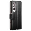 660172237B-4 QIALINO For Samsung Galaxy Z Fold4 Wallet Case Waxy Genuine Leather Flip Phone Cover with Magnetic Closure