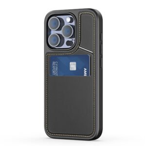 DUX DUCIS Rafi II Series for iPhone 15 Pro Case RFID Blocking Card Slots Leather Cover | Compatible with MagSafe