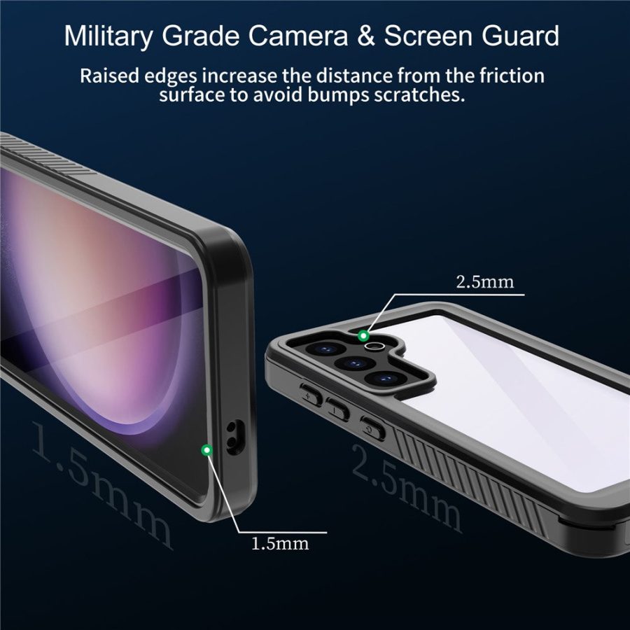 660175543A-7 REDPEPPER FS Series for Samsung Galaxy S24 IP68 Waterproof Case Clear Back Phone Cover