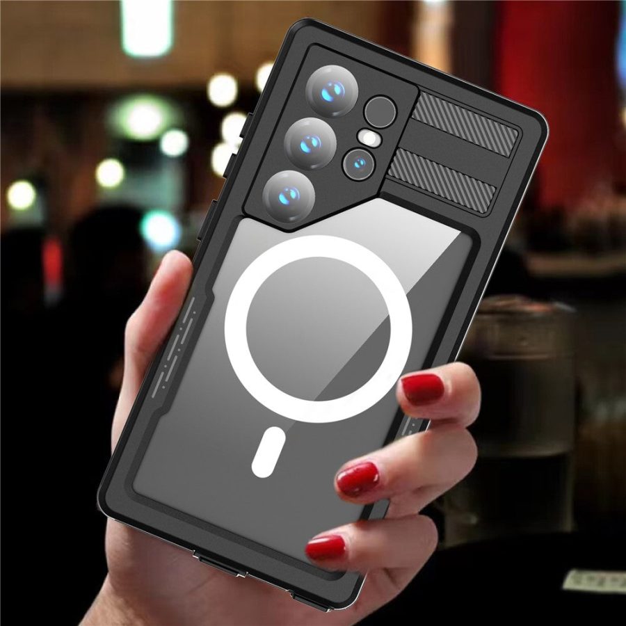 660177996A-10_5fc776a0-850e-4290-8c58-507c1fab3e41 REDPEPPER for Samsung Galaxy S24 Ultra Magnetic IP68 Waterproof Case Clear Phone Cover