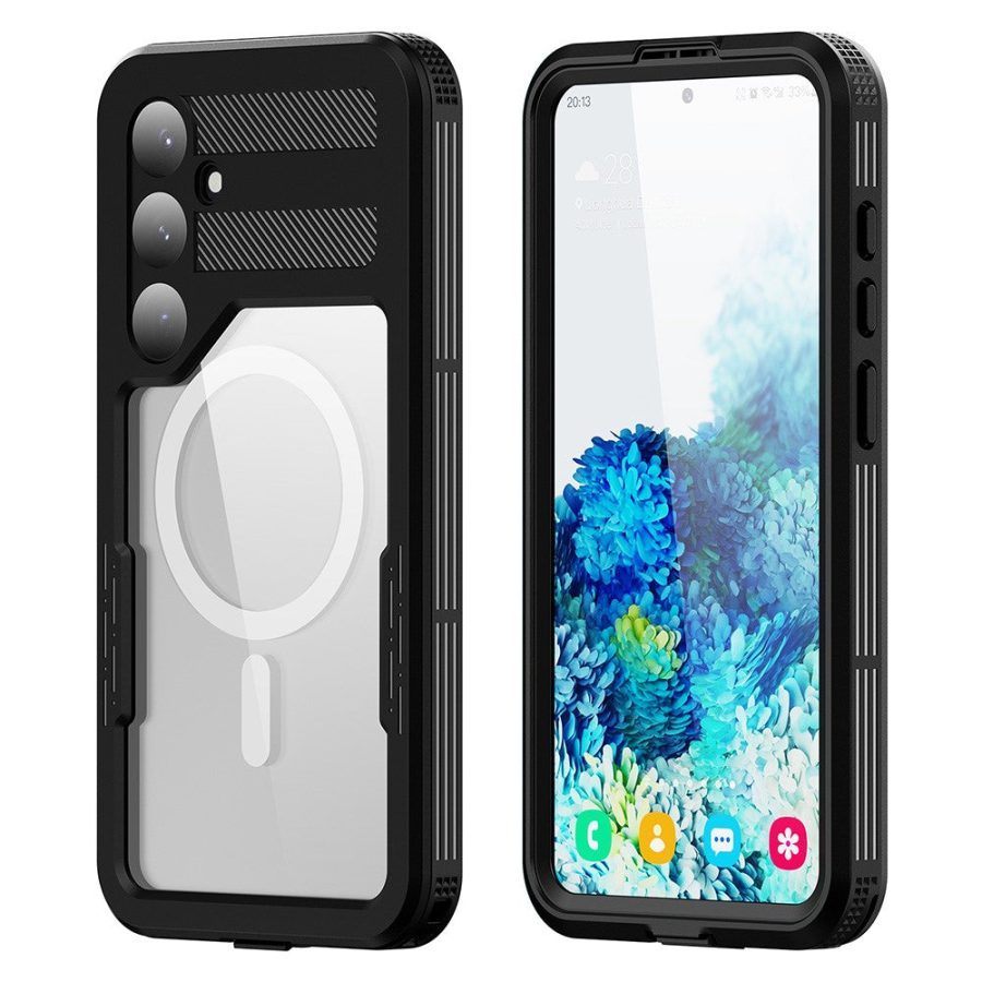 660177998A-1 REDPEPPER For Samsung Galaxy S24+ Magnetic Case IP68 Waterproof Transparent Back Cover