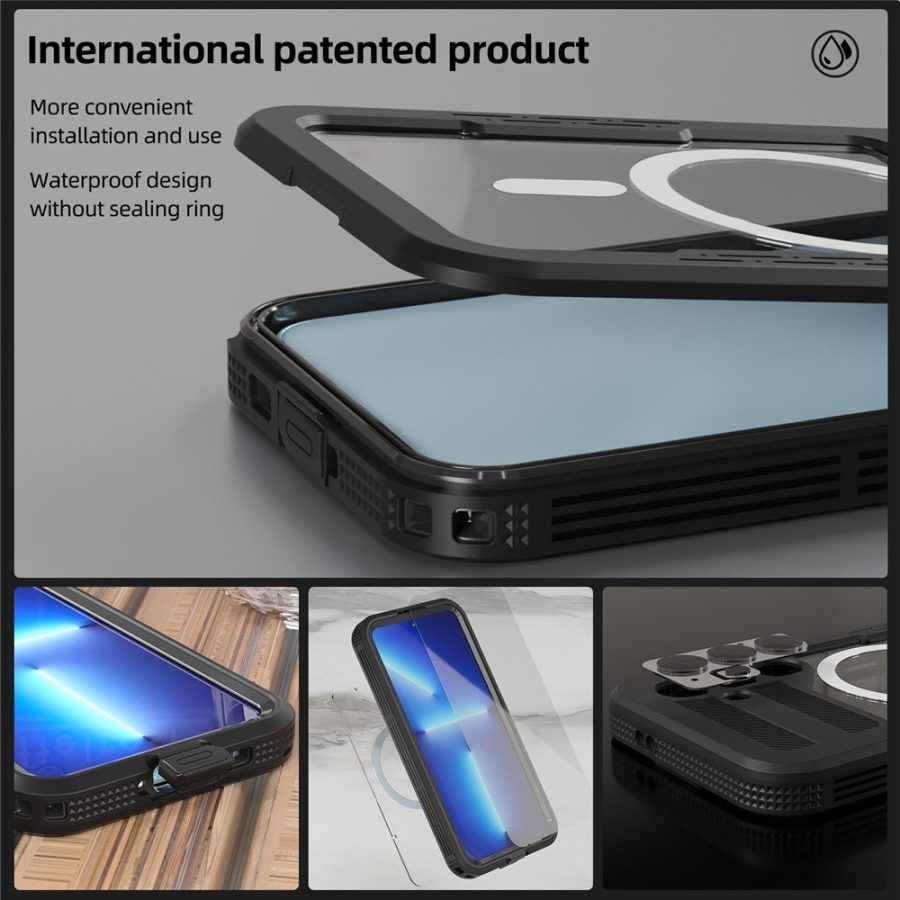 660178000A-11 REDPEPPER For Samsung Galaxy S24 IP68 Waterproof Magnetic Case Clear Phone Cover