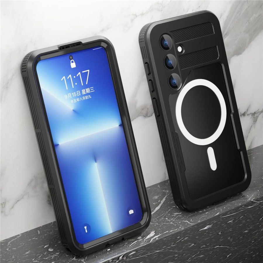 660178000A-16 REDPEPPER For Samsung Galaxy S24 IP68 Waterproof Magnetic Case Clear Phone Cover