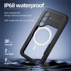 660178000A-4 REDPEPPER For Samsung Galaxy S24 IP68 Waterproof Magnetic Case Clear Phone Cover