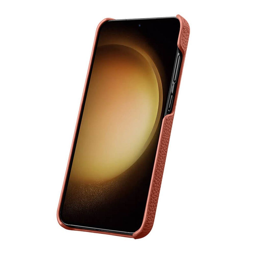 MELKCO For Samsung Galaxy S24 Premium Genuine Leather Open Edge Phone Cover - Image 3