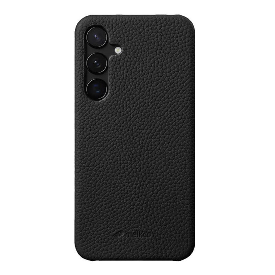 660178275B-1 MELKCO For Samsung Galaxy S24 Premium Genuine Leather Open Edge Phone Cover