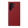 660178276C-1 MELKCO For Samsung Galaxy S24 Ultra Premium Genuine Leather Open Edge Phone Cover