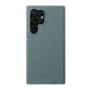 660178276G-1 MELKCO For Samsung Galaxy S24 Ultra Premium Genuine Leather Open Edge Phone Cover