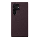 MELKCO For Samsung Galaxy S24 Ultra Premium Genuine Leather Open Edge Phone Cover