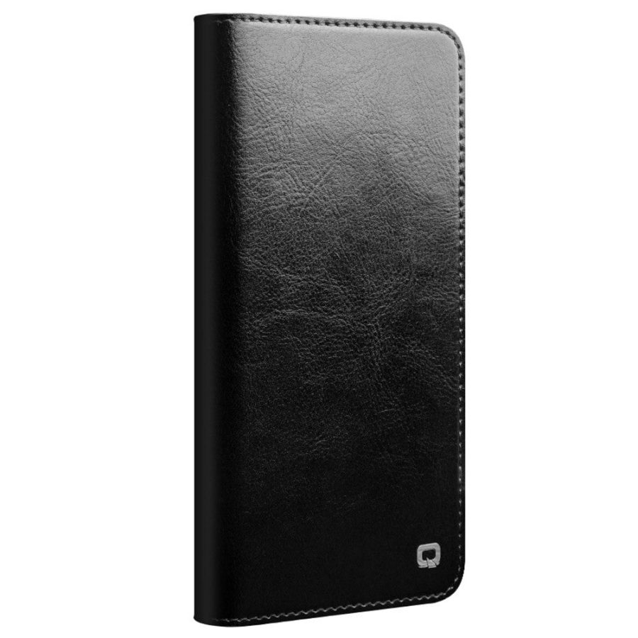 660178315A-4 QIALINO For Samsung Galaxy S24+ Wallet Case Waxy Genuine Leather Flip Phone Cover
